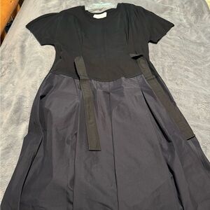 Phillip Lim Poplin Belted Tshirt Combo Dress